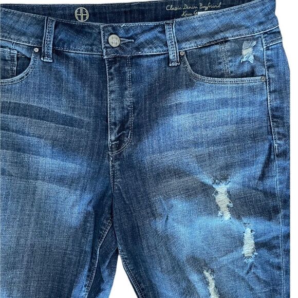 Hot in Hollywood Distressed Destroyed Denim Jean Shorts, Size 10 - Picture 5 of 5